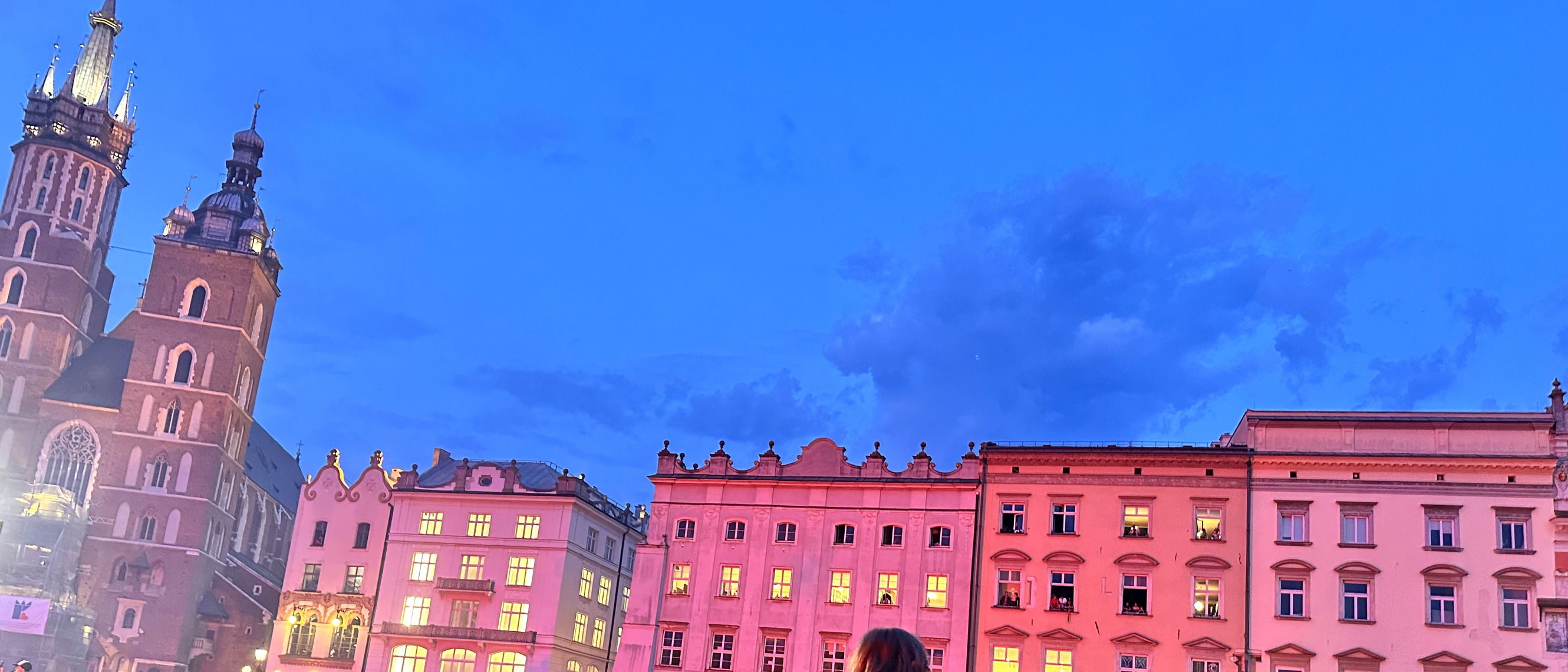 Rynek Krakowski — kibice Wisły Kraków